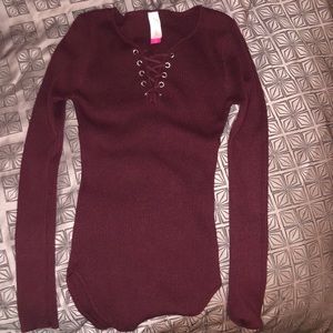 Maroon long sleeve